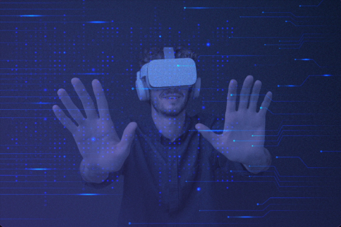 Person with VR headset