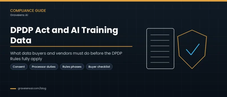 DPDP Act and AI Training Data: What Data Buyers and Vendors Must Do in 2026–27